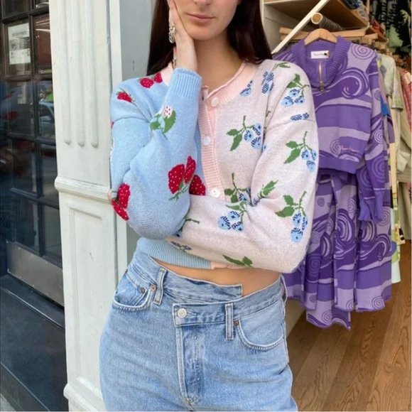 Rachel Antonoff Sweaters - Rachel Antonoff Blake Berry Cardigan